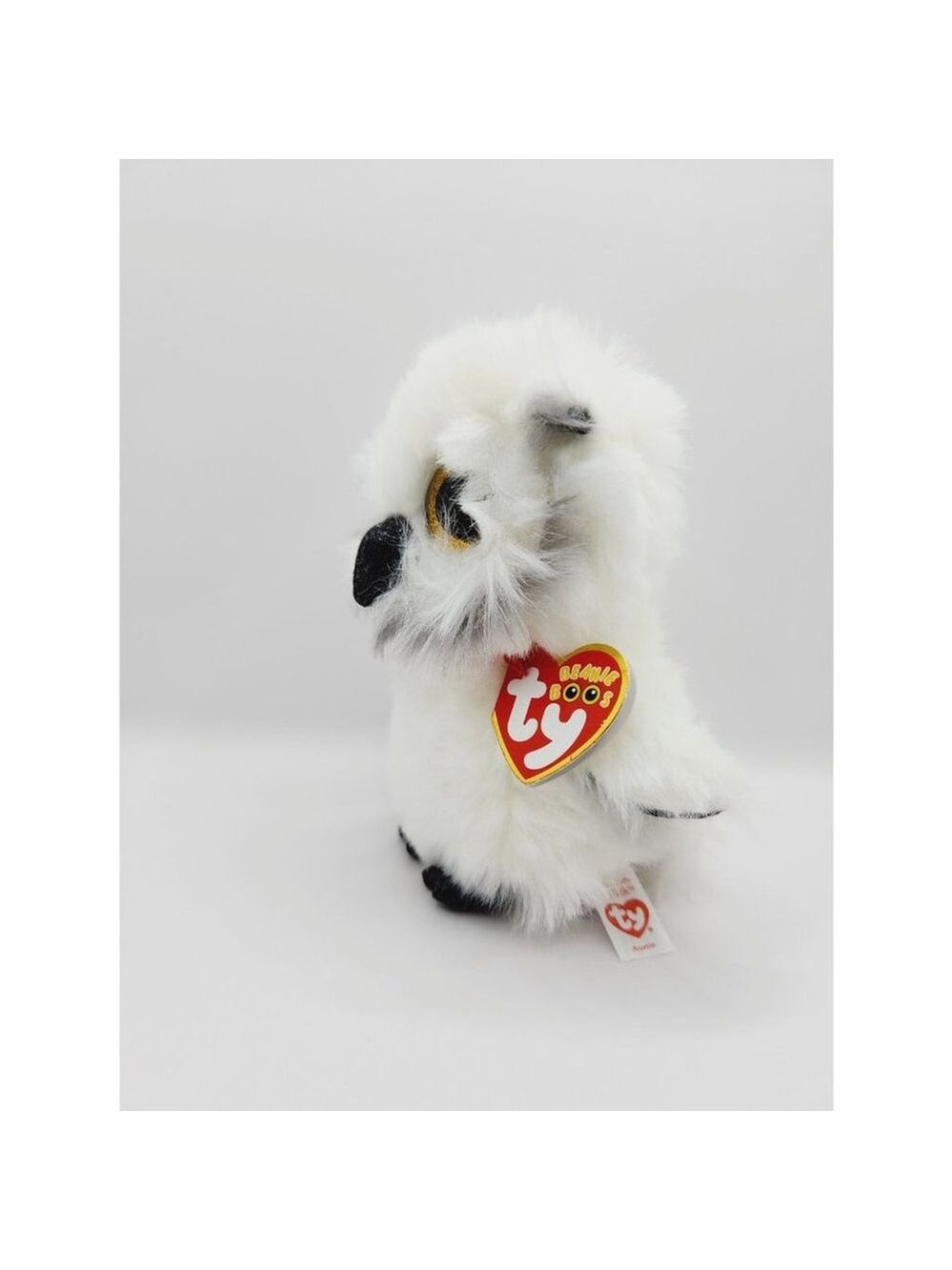 Ty Beanie Boo 'Austin' the White Owl (6 inch) - Picture 3 of 5